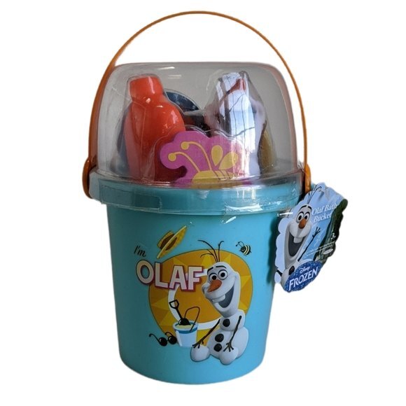 Disney's Frozen Olaf Bath Bucket Snowman Water Tub Time NIP NEW IN PACKAGE - Picture 1 of 6